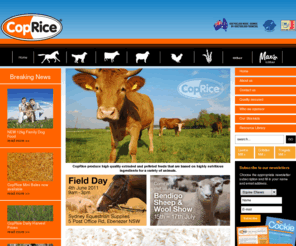 coprice.com.au: Home
CopRice produce high quality extruded and pelleted feeds that are based on highly nutritious ingredients for a variety of animals.