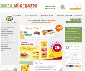 sans-allergene.com: Vos achats sans gluten et sans allergènes
Produits certifiés sans gluten, aliments sans allergènes, liens et informations sur l'intolérance au gluten et les allergies alimentaires.