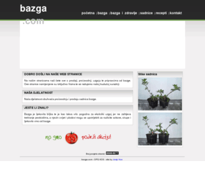 bazga.com: Bazga - OPG K O S - bazga.com
 bazga.com je web stranica OPG-a Kos namijenjena prodaji sadnica bazge na kojoj se mogu naci i sve potrebne informacije o bazgi. 