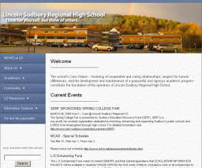 lsrhs.net: Lincoln Sudbury Regional High School
