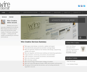 wirecreative.com: Web Site & User Interface Design, Development and Repair : Wire Creative : Portland, Oregon
Wire Creative: Web sites, User interface Design, Internet Branding, Portland OR, Oregon