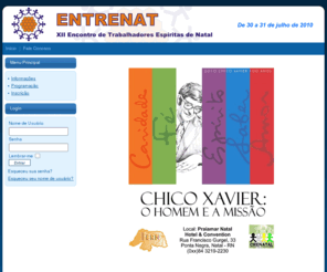 entrenat.com: ENTRENAT - Encontro de Trabalhadores Espíritas de Natal
Encontro de Trabalhadores Espíritas de Natal