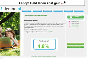 i-geld.com: i-lening.nl - Heeft u de juiste lening al gevonden?
i-lening .net