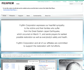 fujifilm.com: Home | Fujifilm Global
At Fujifilm we are working in many areas — from digital cameras to motion picture film, and computer media to medical imaging — to bring you better products, solve difficult problems and protect our planet's environment.