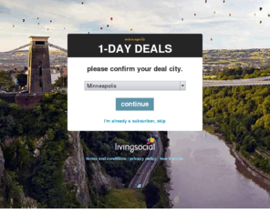 livingsociall.com: Minneapolis 1-Day Deals
Confirm your city to start getting your deals...