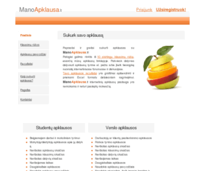 manoapklausa.lt: ManoApklausa.lt - Online apklausos - Greita ir Paprasta
<span class='logo_text'> Mano<span class='orange'> Apklausa</span> </span> .lt yra tiesioginių apklausų paslauga studentams ir verslui. Sukurti apklausas yra paprasta ir lengva. Apklausų rezultatai yra grafiškai apibendrinami ir pateikiami Excel formatu tolimesniam nagrinėjimui.