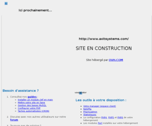 axitsystems.com: En construction
site en construction