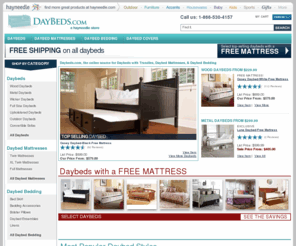 daybeds.com: Daybeds: Day Beds with Trundles & Daybed Bedding at Daybeds
Shop a huge variety of daybeds with trundles, mattresses, fitted day bed covers & daybed bedding sets for sale at up to 30% off everyday at Daybeds now!