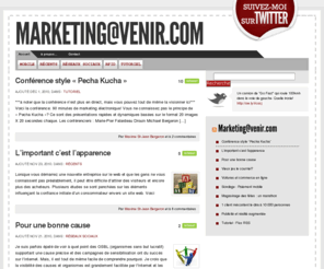 marketingavenir.com: Marketing à venir
Blogue de Maxime St-Jean Bergeron, M.Sc Gestion du commerce électronique. B2C e-marketing