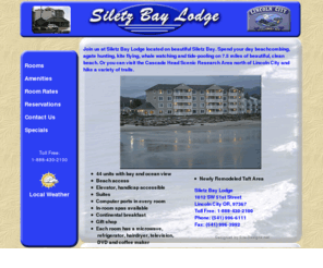 siletzbaylodge.com: Lincoln City Oregon motels, hotels
Siletz Bay Lodge: Lincoln City Oregon motels, hotels, beach hotel, motel, vacation accommodations on the Oregon coast beach.