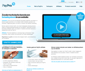 henkjanwils.net: Paypro.nl home
Zonder technische kennis een betaalsysteem in uw website waarmee uw omzet verhoogd wordt door de affiliates van PayPro.