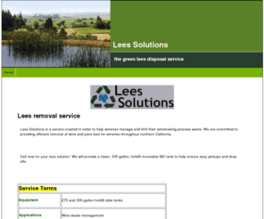 leessolutions.com: Wine and Lees Removal Service
Wine and Lees Removal Service