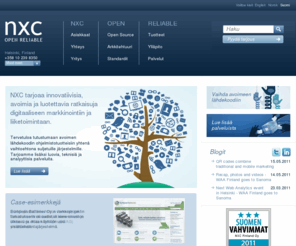 finnisheducation.com: NXC - OPEN RELIABLE
NXC on yksi Euroopan johtavista konsultointiyrityksistä, joka tarjoaa avoimen lähdekoodin tuotteita sekä luovia, teknisiä ja analyyttisia palveluita.   Tervetuloa tutustumaan avoimen lähdekoodin tuotetarjontaan, yhtenä vaihtoehtona puhtaasti kaupallisille ja suljetuille järjestelmille.