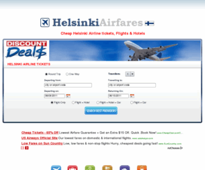 helsinkiairfares.com: Helsinki Airfare, Cheap Flights to Helsinki (HEL) Finland
Cheap airfares and discount flights to Helsinki, Search and compare discount airlines to Helsinki. Discount last minute airfare tickets to Helsinki