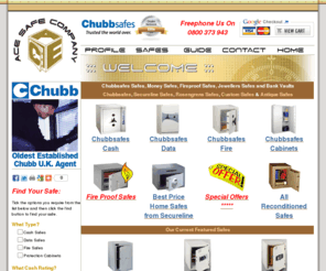 chubb-safes-uae.com: Chubbsafes UK | Safes, Money Safes & Fireproof Safes | Ace Safes
Ace Safes are specialist suppliers of Safes, Data Safes, Cash Safes, Money Safes & Bank Vaults.  An authorised UK dealer of New & Reconditioned Chubbsafes Safes