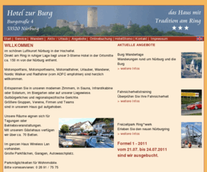 nuerburgring-hotel.com: Hotel zur Burg - Nürburg
Hotel zur Burg Nürburg, das Haus mit Tradition am Ring