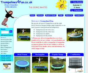 trampolines4fun.com: Trampolines4Fun - Trampolines For Sale Online, UK
Trampolines For Sale Online, UK