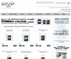 wayofthecaninetrainer.com: Supplements for Dogs  |  MVP K9 Supplements
K9 Bodybuilding