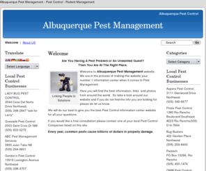 albuquerquepestmanagement.com: Albuquerque Pest Management - Pest Control - Rodent Management
Albuquerque Pest Management - Pest Control - Rodent Management
