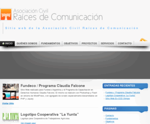 asociacionraices.com: Raíces de Comunicación « Sitio web de la Asociación Civil Raíces de Comunicación
Sitio web de la Asociación Civil Raíces de Comunicación