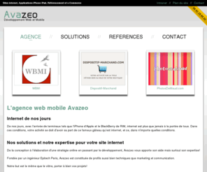 avazeo.com: Agence Web et Mobile Avazeo
De la conception à l'élaboration d'une stratégie online en passant par le développement, Avazeo vous apporte son aide mais surtout son expertise!