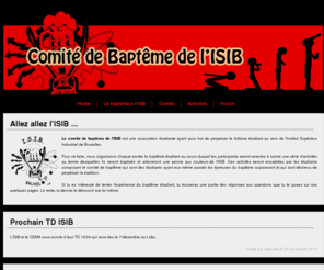 cbisib.be: Comité de Baptême de l'I.S.I.B.
