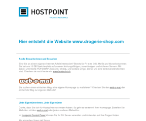 drogerie-shop.com: Hostpoint - The Data Residence
