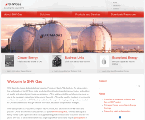 lpg-solution.com: Home - SHV Gas
SHV Gas is the largest dedicated global Liquefied Petroleum Gas (LPG) distributor. SHV Gas operates in 27 countries, employs 13,500 people, has a turnover of over 5 billion and provides LPG to tens of millions of customers.