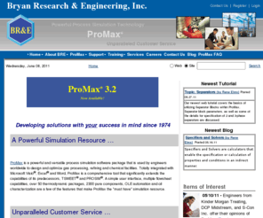 bre.com: ProMax | TSWEET | PROSIM | Bryan Research and Engineering
ProMax is a powerful and versatile process simulation software package that is used by engineers worldwide to design and optimize gas processing, refining and chemical facilities.