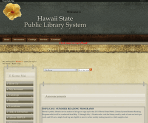 librarieshawaii.org: HSPLS
place a description for your webpage here