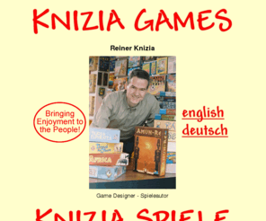 knizia.de: Knizia Games/Spiele Index
Knizia Games Homepage