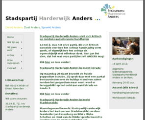 stadspartijharderwijkanders.nl: Stadspartij Harderwijk Anders
