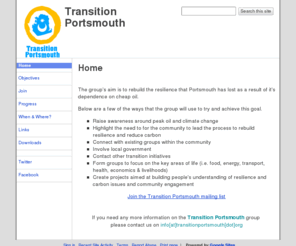 transitionportsmouth.org: Welcome to Transition Portsmouth
Pompey Green Drinks is an informal monthly gathering, to give residents in the Portsmouth area who have interests in ethical and ecological issues a chance to meet, socialise and chat with other like-minded people