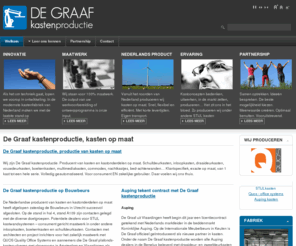 degraafkastenproductie.nl: De Graaf kastenproductie, kasten op maat
De Graaf kastenproductie - Productie van kasten op maat, Klantspecifiek, exact op maat, van 1 kast tot een hele serie. Volledig geautomatiseerd.