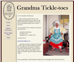 grandmatickletoes.com: Grandma Tickle-toes - Children's Book Author & Performer
Children's book author & performer.