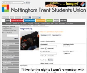 hangover-hoody.com: Nottingham Trent University Students Union Online Shop, branded University clothing, souvenirs and gifts
University of London Union online home, meet students and find out whats going on. Play games and view horoscopes. Advertise to students via our student marketing media.