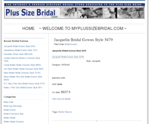 myplussizebridal.com: My Plus Size Bridal Collections
