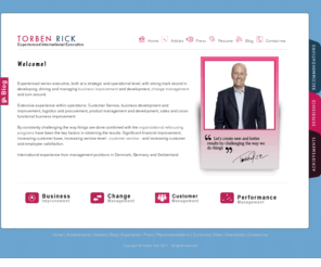 torben.com: Torben Rick | Business Improvement | Change Management
Torben Rick - International executive manager with a proven track record within business development & improvement, change management, turnaround