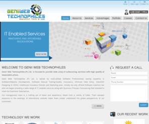 geniiwebtech.com: Welcome to Genii Web Technophiles Web-Space # Web-Site Design, Web-Site Development, Software Development, CAM/CAM Design.....
Genii Web Technophiles (P) Ltd. is focused to provide wide array of outsourcing services like Graphic Designing, Website Designing, Web Development, Offshore Software Development, Domain Name Registration, Web Hosting, CAD/CAM, AutoDesk with high quality at reasonable prices.