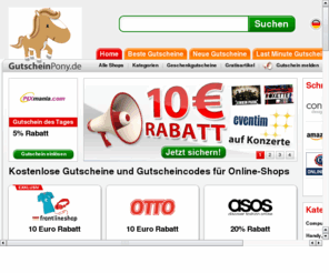 gutscheintipp.com: Gutscheincodes, Gutscheine & Schn
Aktuelle Gutscheincodes und Gutscheine hunderter Onlineshops. Hier bekommst du gepr