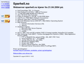 sparhell.no: Sparhell
Personlig hjemmesider for Sparhell