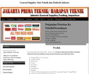 harapanteknik.com: General Supplier Alat Teknik dan Elektrik Jakarta
General supplier, supplier teknik, supplier alat elektrik, perusahaan supplier jakarta