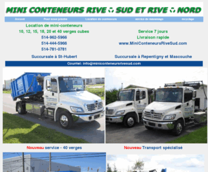 locationminiconteneur.com: Mini-conteneurs Rive-sud et Rive-Nord
Location de conteneurs à bon prix sur la rive-sud et Rive-Nord pour usage résidentiel et commercial, Sept jours semaine. Excellent service, location,conteneur,container,junk,bac,conteneurs,mini,10,verges,cubes,location,mini,débris,construction,rénovation,enlèvement,déchet,service,de,ramassage,tout,inclus,toiture,démolition,rénovation,construction,recyclage,de,bois,papier,fer,et,métaux,Rive,Sud,Montréal,Marcou, Meilleur,Service,au,meilleur,Prix