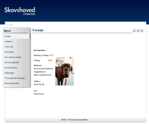 skovshoved-dyreklinik.dk: Forside
Joomla - the dynamic portal engine and content management system