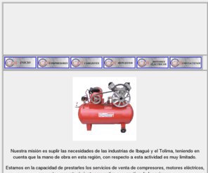 compresoresuniversal.com: COMPRESORES UNIVERSAL
venta de compresores de aire seco,anillos, bielas, pistones, presostatos,manometros, estamos en Ibague Tolima, COLOMBIA, servicio a domicilio