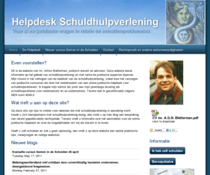 huwelijksvermogensrecht.com: Mr. Arthur Bletterman - Juridisch onderwijs en advies voor de schuldhulpverlening
huwelijksvermogensrecht voor schuldhulpverleners