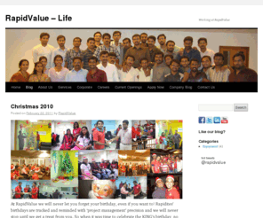 rapidvaluelife.com: RapidValue Life - Working for RapidValue
Have a look at our parties, outings and life inside RapidValue. Our team works hard to live easy. Take a look at our snaps during different occasions.