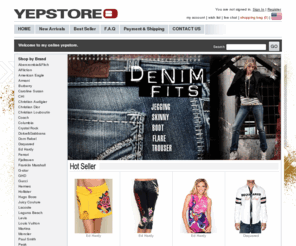 yepstore.com: Wholesale Ed Hardy Clothing, Discount Abercrombie, Cheap Juicy Couture Clothes
Top Designer Clothing Wholesaler, Buy Wholesale Cheap Ed Hardy Clothing, Discount Abercrombie&Fitch Clothes, Fake Juicy Couture, Replica Affliction Clothes and Ralph Lauren Polos.