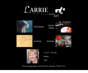 carriesnopek.com: Carrie L. Snopek - Art
A gallery of works by Carrie L. Snopek