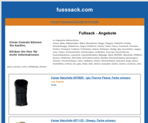 fusssack.com: Fußsack - fusssack.com
